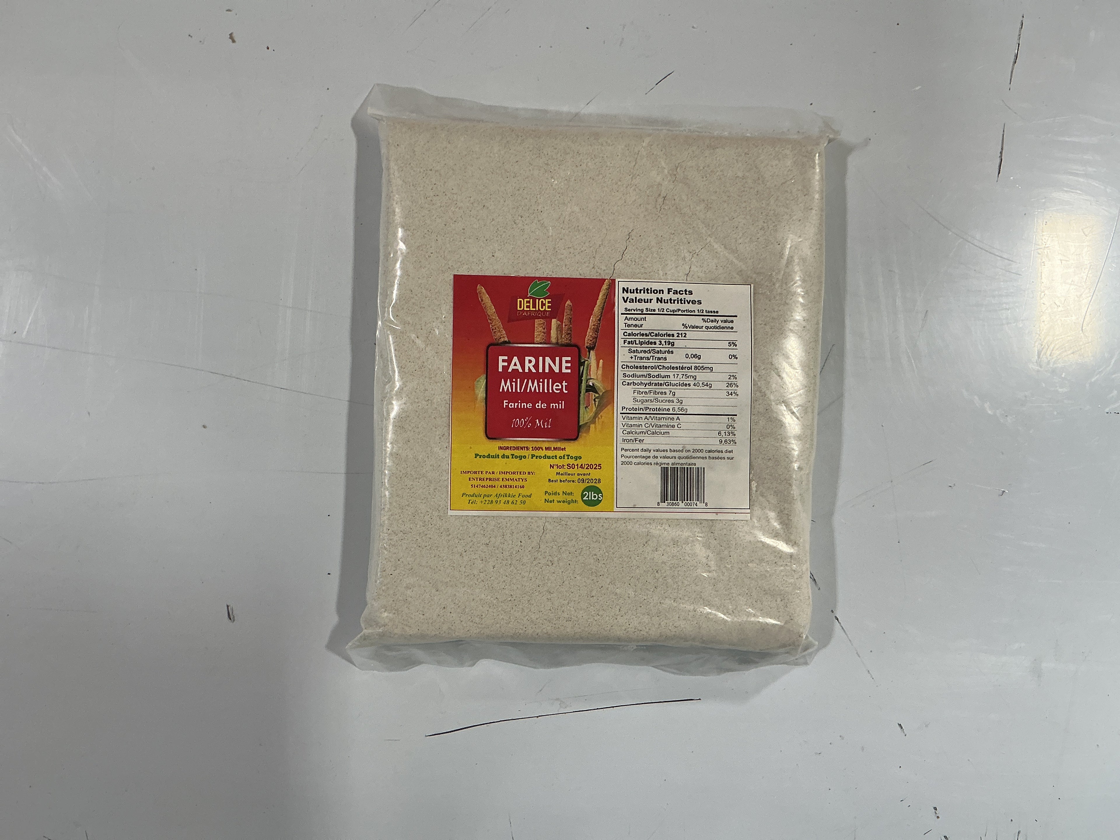 Delice Farine Mill/Millet (21lbs)